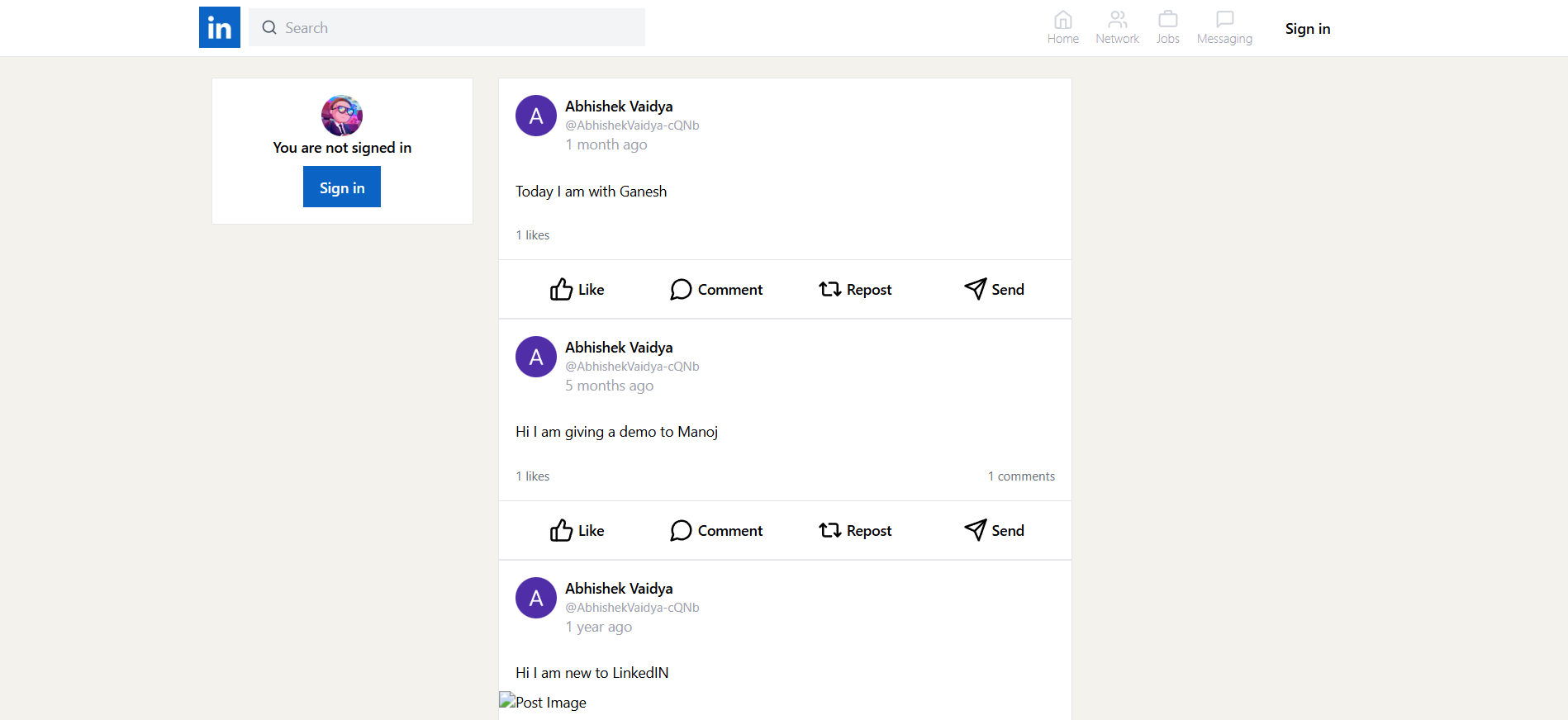 LinkedIn-Style Social Platform